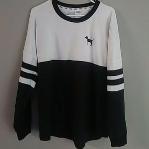 Pink pullover sweatshirt